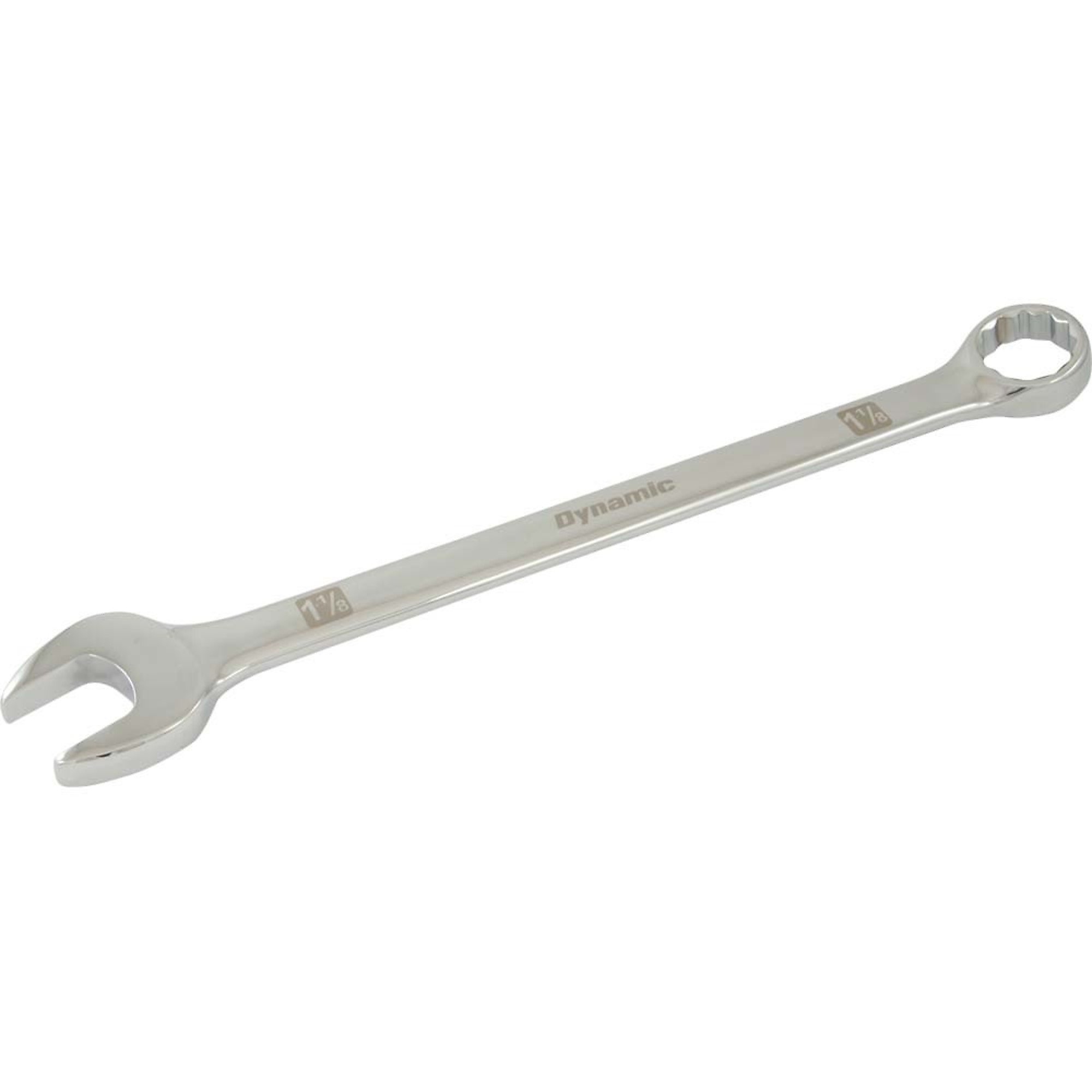 Dynamic Tools 1-1/8" 12 Point Combination Wrench, Mirror Chrome Finish